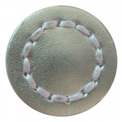 Leather button